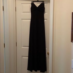 NEVER WORN prom dress; open back, crossing straps